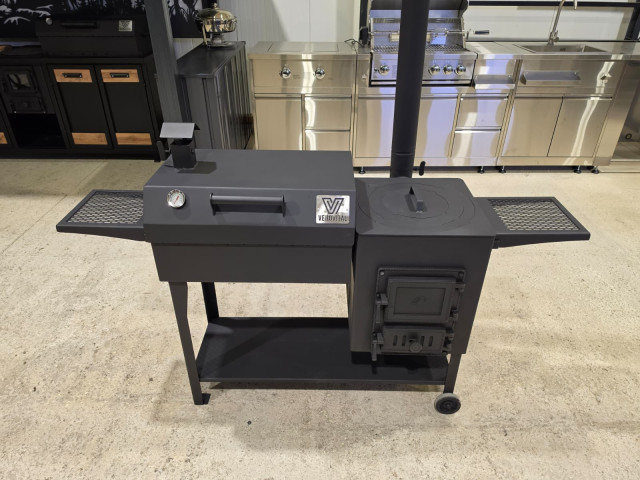 Комплект печь/гриль/коптильня квадратный D40 см