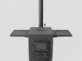 Krāsns kvadrāta ar čuguna/stikla durvīm D40cm - 3mm, 4mm, 6mm