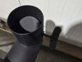 Печь с полками и трубой, квадратная D40см